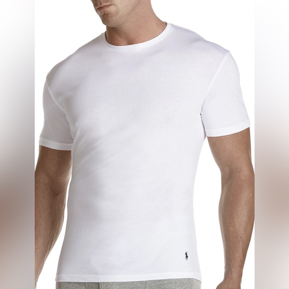 Ralph Lauren White 3pk Crew Neck T-Shirt Size 3X NEW‎ - Picture 1 of 2